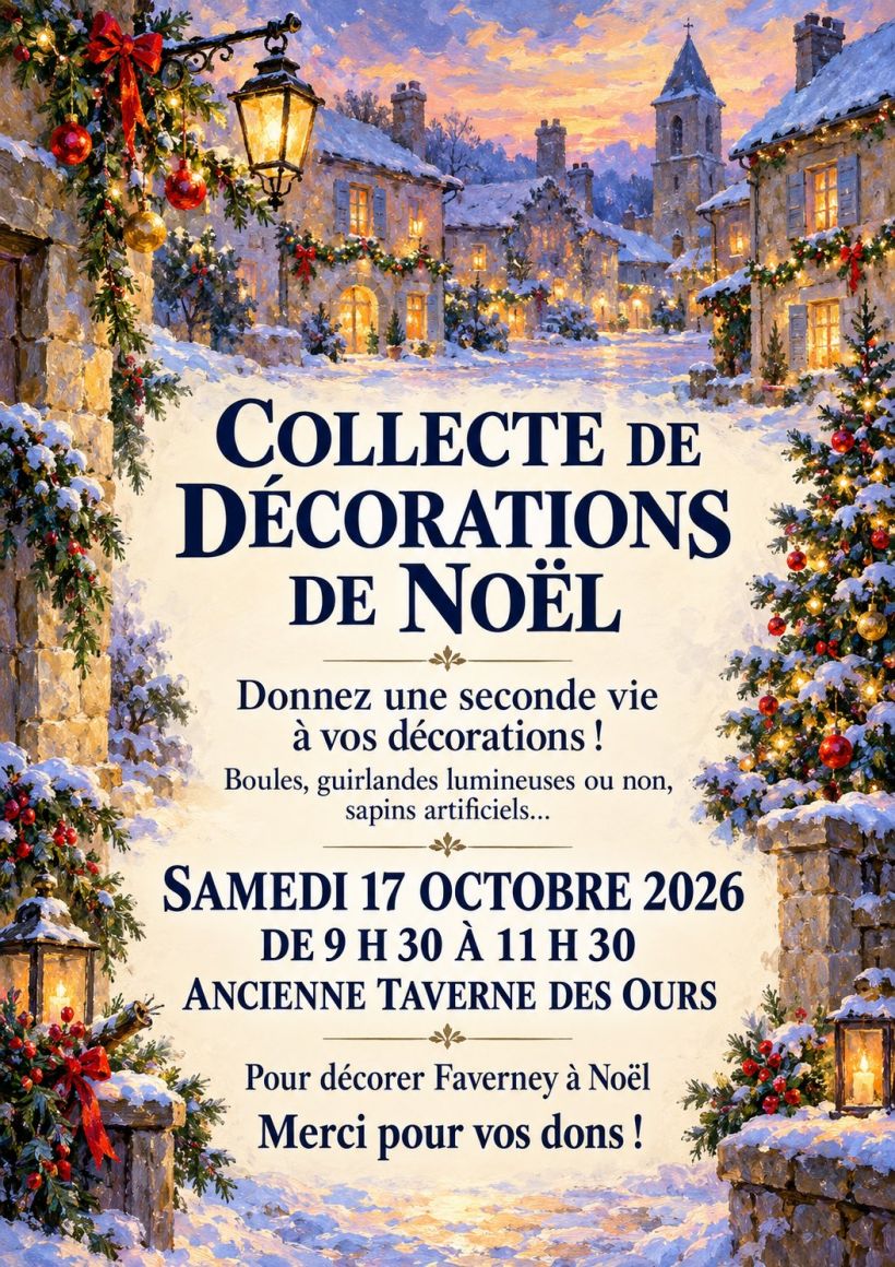 Collecte de Décorations de Noël