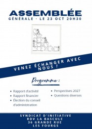 Assemblée Générale du Syndicat d'Initiative