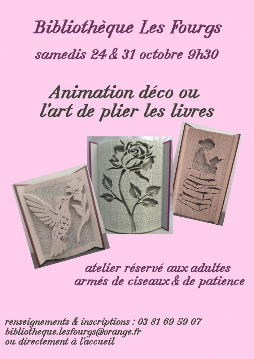 Découvrez le pliage de livres