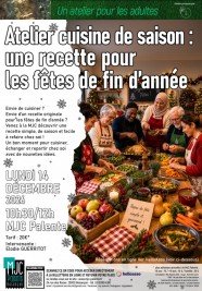 Atelier de cuisine pour les f�tes