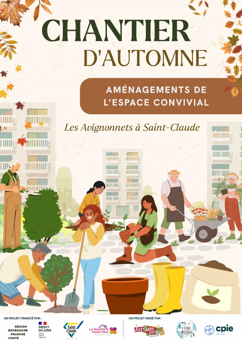 Chantier d'automne pour l'Espace Convivial des Avignonnets