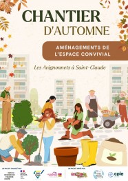 Chantier d'automne pour l'Espace Convivial des Avignonnets