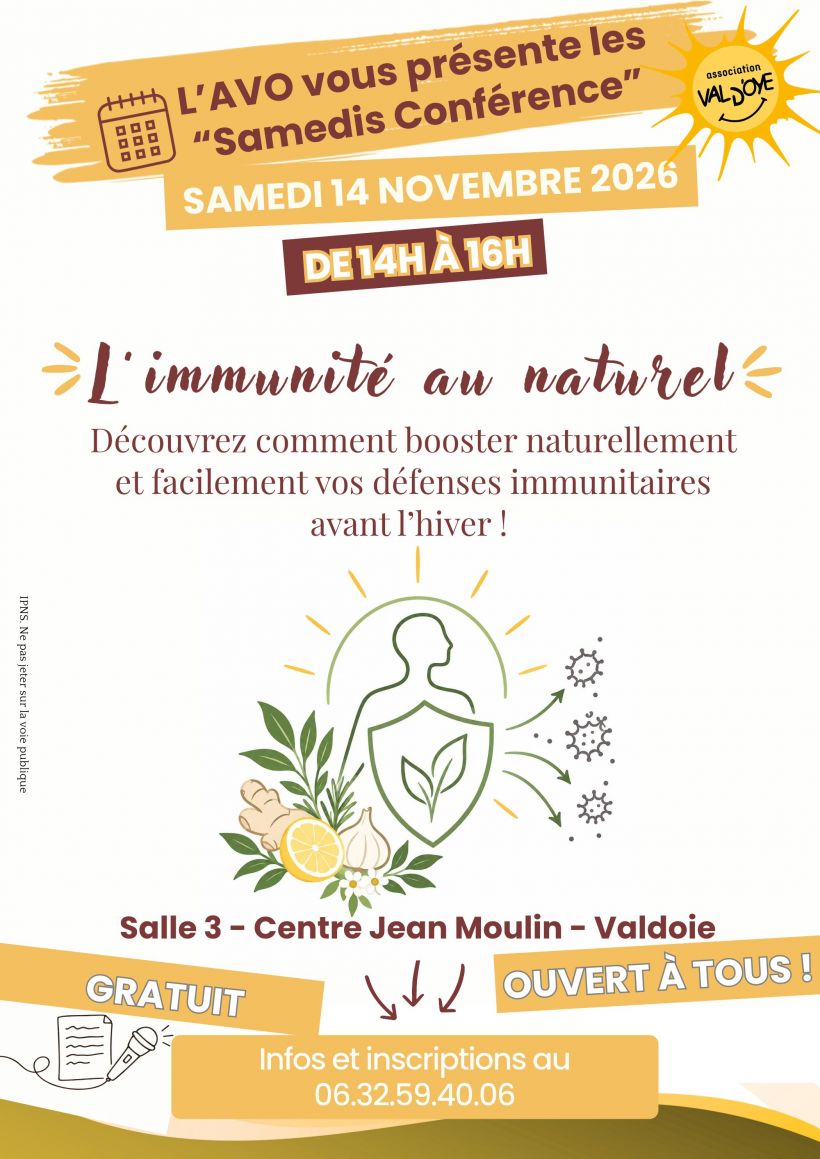 Conférence : l'immunité au naturel