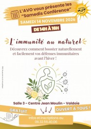 Conf�rence : l'immunit� au naturel