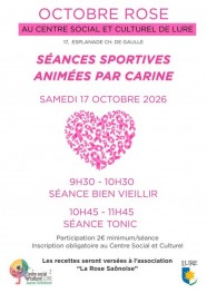 Octobre Rose - s�ances sportives