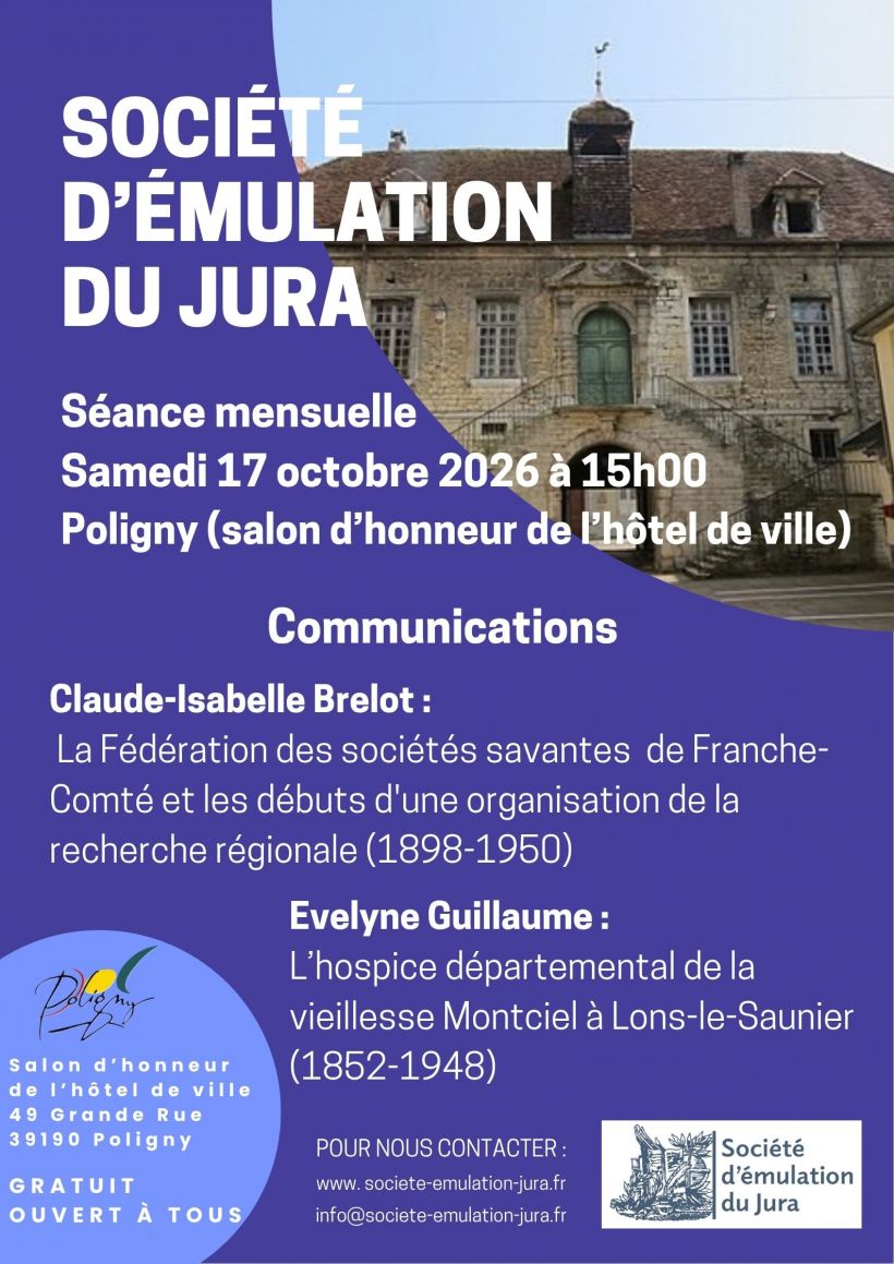 Conférences de la Société d'émulation du Jura