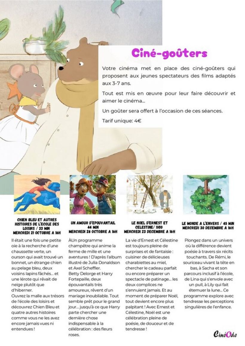 Ciné-Goûter : Le Noël d'Ernest et Célestine