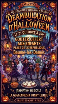 Halloween : Déambulation déguisée et goûter