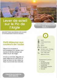 Rando - Lever de soleil au Pic de l'Aigle