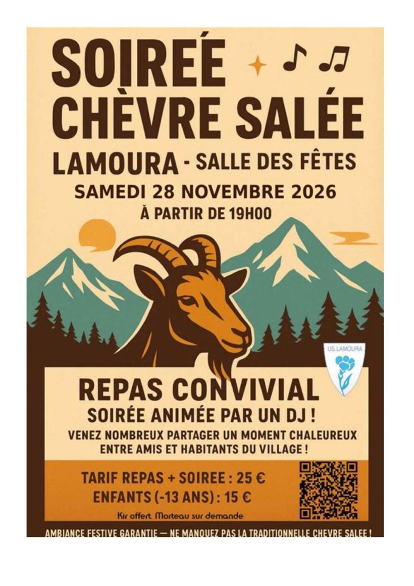 Soirée dansante chèvre salée