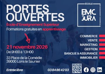 Portes Ouvertes École de Management Commercial du Jura