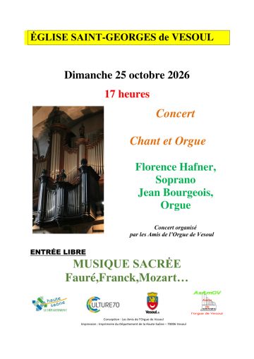 Concert Chant et Orgue