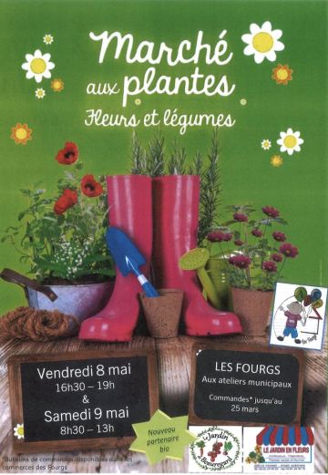 Marché aux fleurs et plants