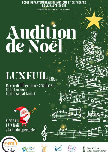 Audition de Noël des élèves de l'EDMT70