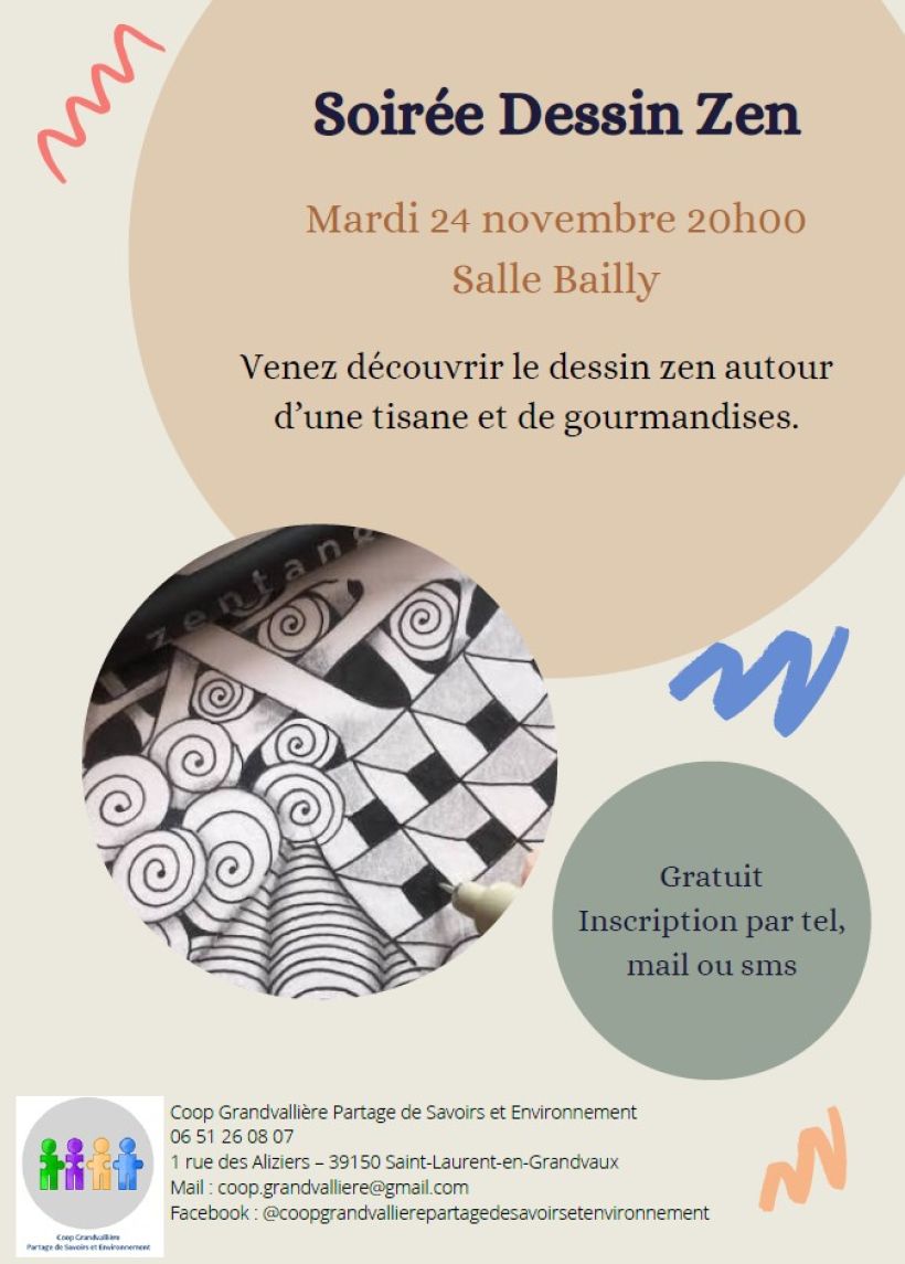 Soirée dessin zen, tisane & gourmandises