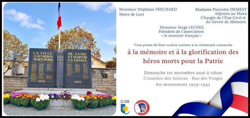 Cérémonie du 1er novembre