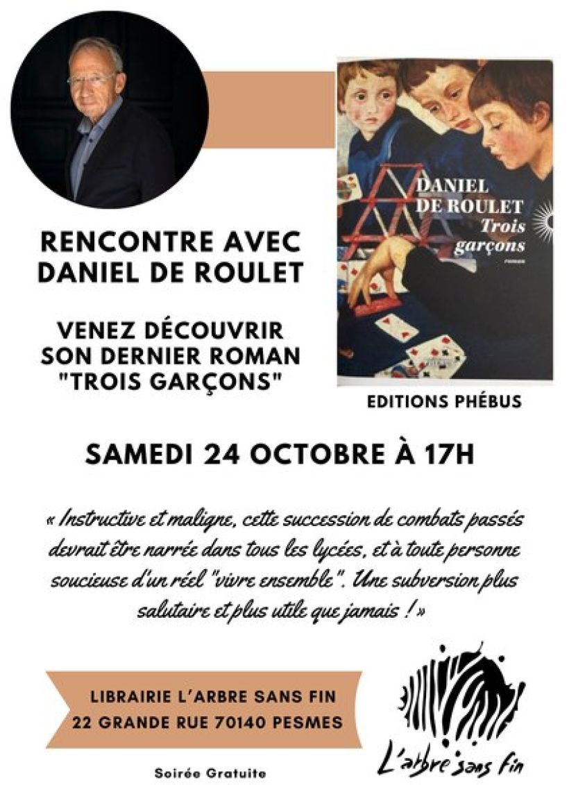 Rencontre littéraire avec Daniel De Roulet