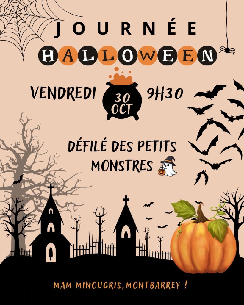 Déambulation pour Halloween organisée par la MAM
