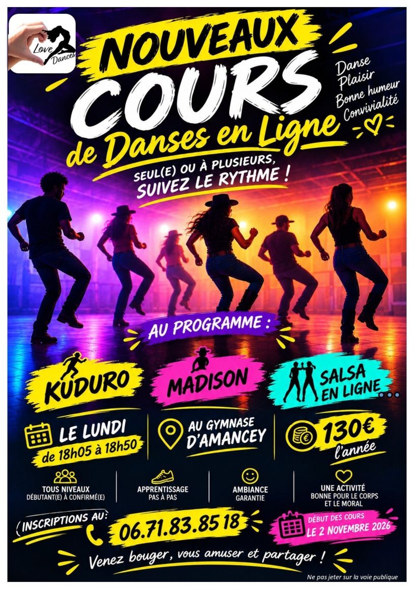 COURS DE DANSE EN LIGNE