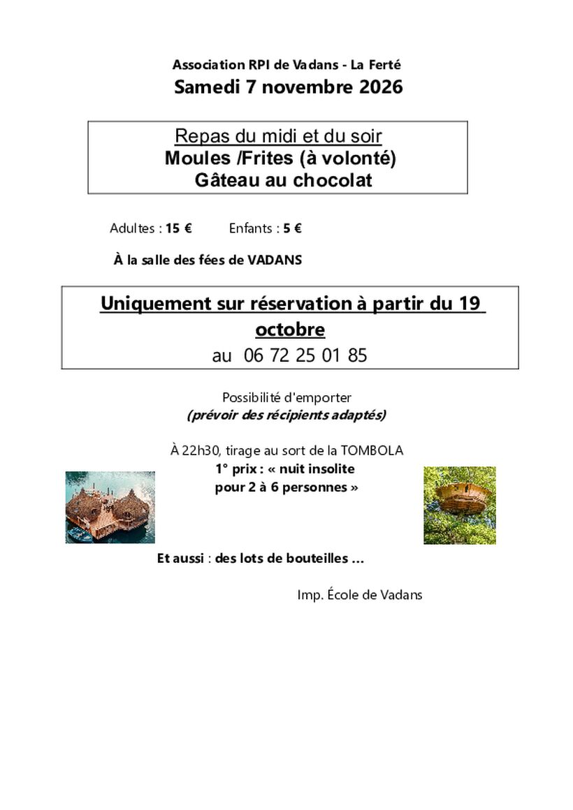 repas Moules-frites