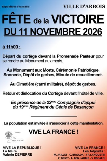 Commémoration de l'Armistice