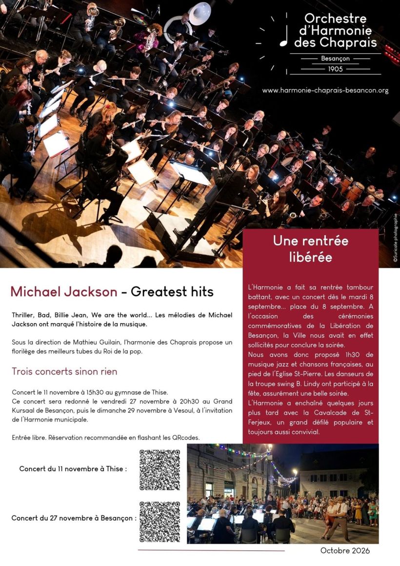 harmonie des Chaprais "The best of Michael Jackson"