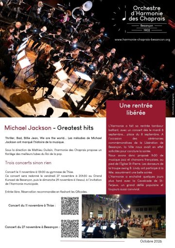 harmonie des Chaprais "The best of Michael Jackson"