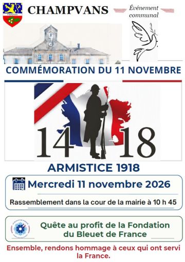 Commémoration de l'Armistice