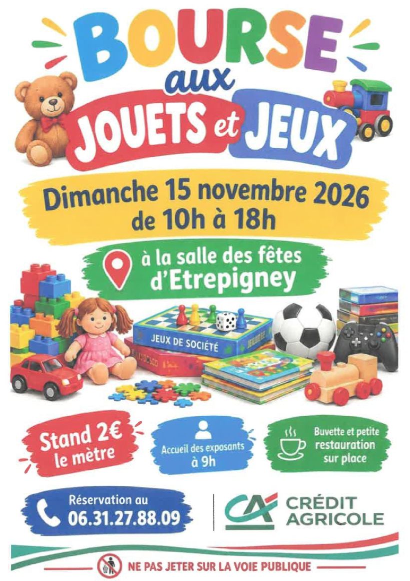 BOURSE AUX JOUETS ET JEUX