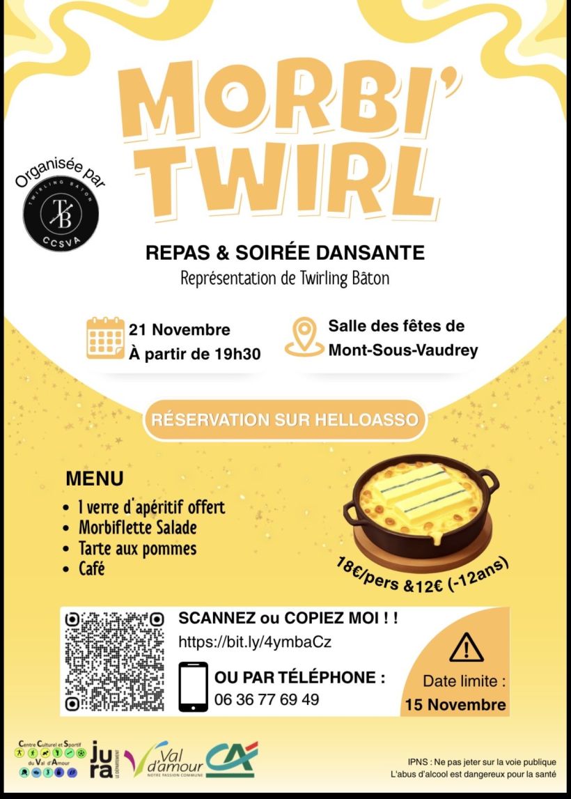 REPAS DANSANT : MORBI'TWIRL