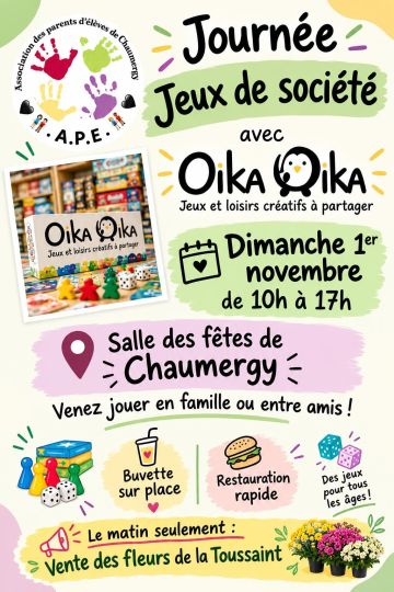 JOURNÉE jeux de société