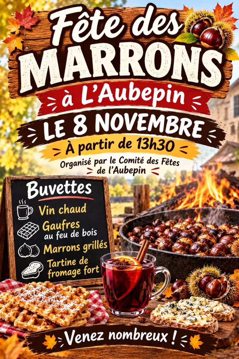 FÊTE DES MARRONS À L'AUBEPIN