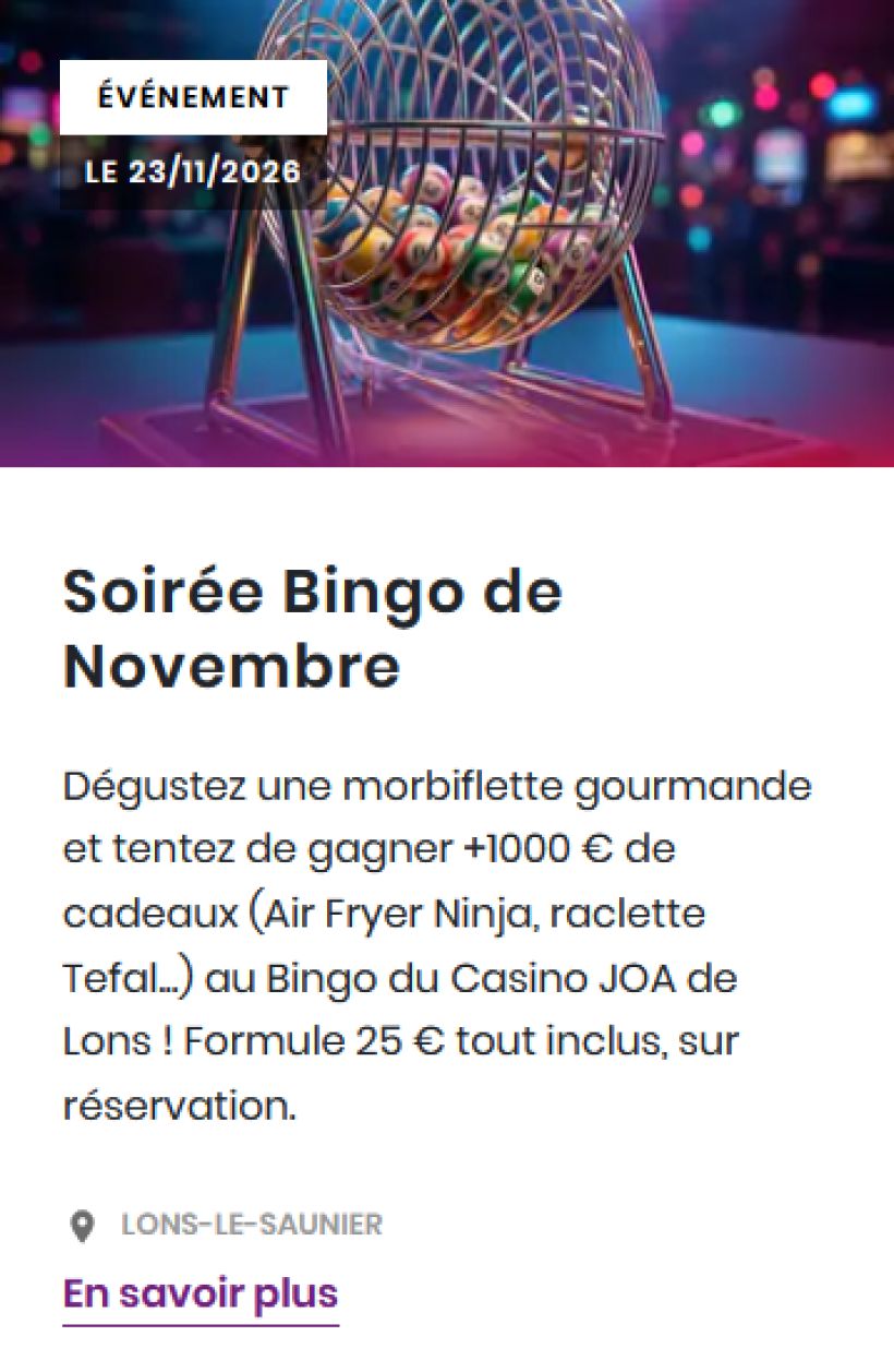Soirée Bingo