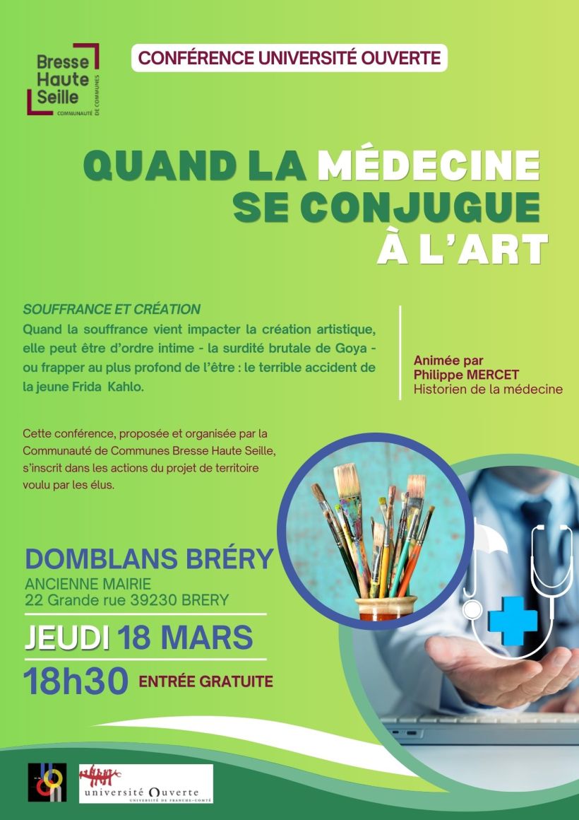 Conférence : Quand la médecine se conjugue à l'art