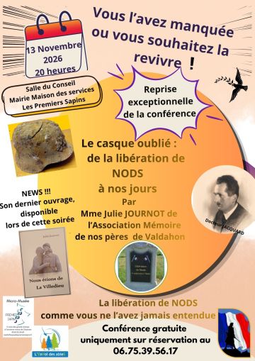 Conférence : Le casque oublié - De la libération à nos jours