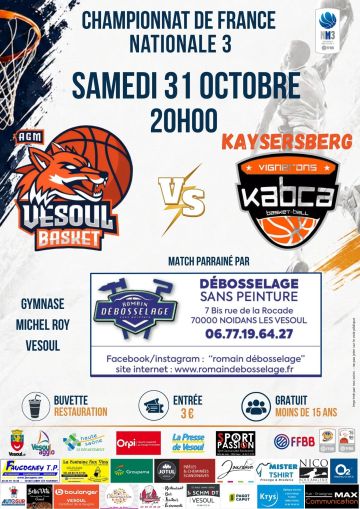 Basket : AGM Basket Vesoul / AS Kaysersberg Ammerschwihr