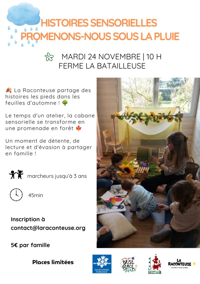 Histoires sensorielles - Promenons-nous sous la pluie