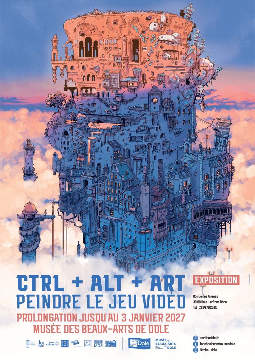 Visite de l'exposition "Ctrl + Alt + Art - Peindre le jeu vidéo"