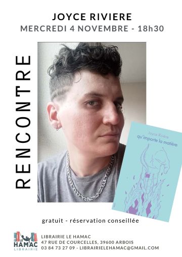Rencontre littéraire avec Joyce Rivière