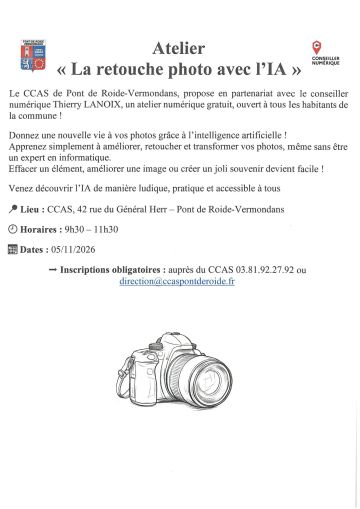 Atelier : la retouche photo avec l'IA