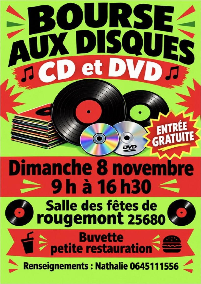 Bourse aux disques, CD et DVD