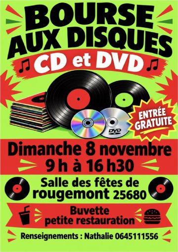 Bourse aux disques, CD et DVD