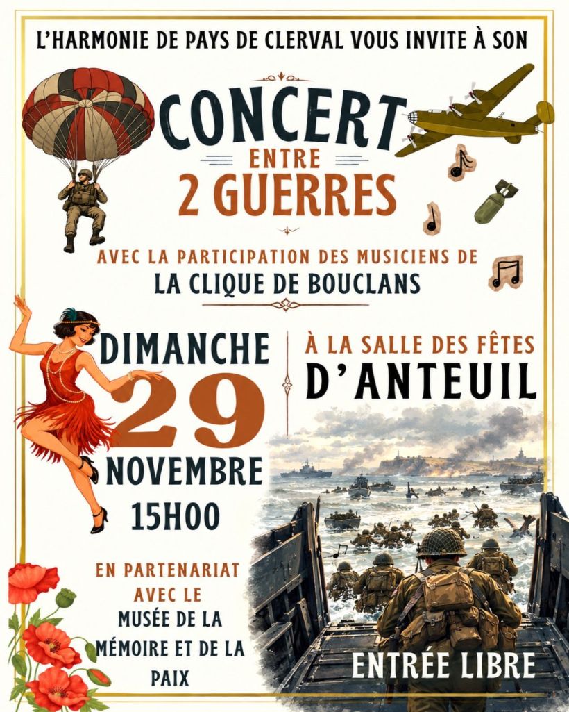 Concert de Sainte-Cécile "Concert entre 2 guerres"