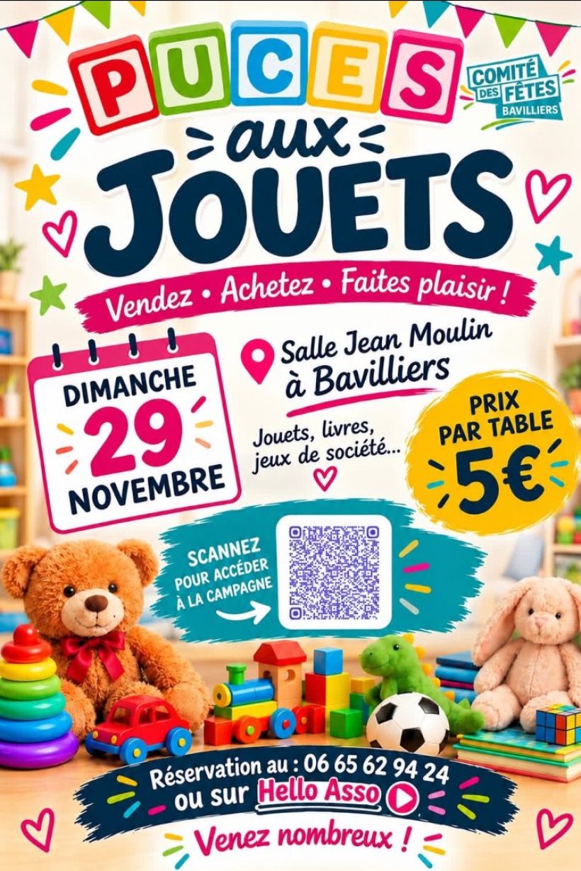 Puces aux jouets