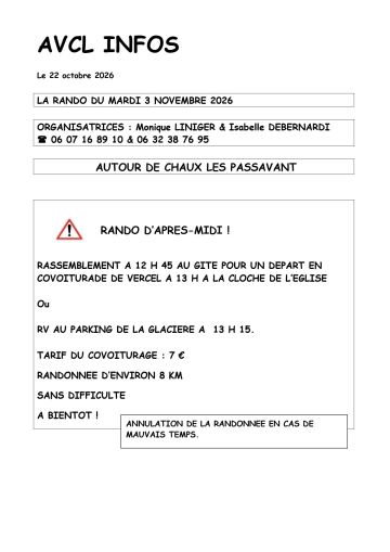 Randonnée pédestre