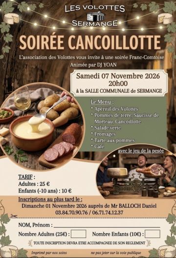 Soirée Cancoillotte