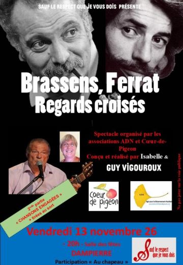 Brassens, Ferrat, regards croisés