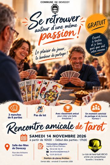 Rencontre amicale de tarot