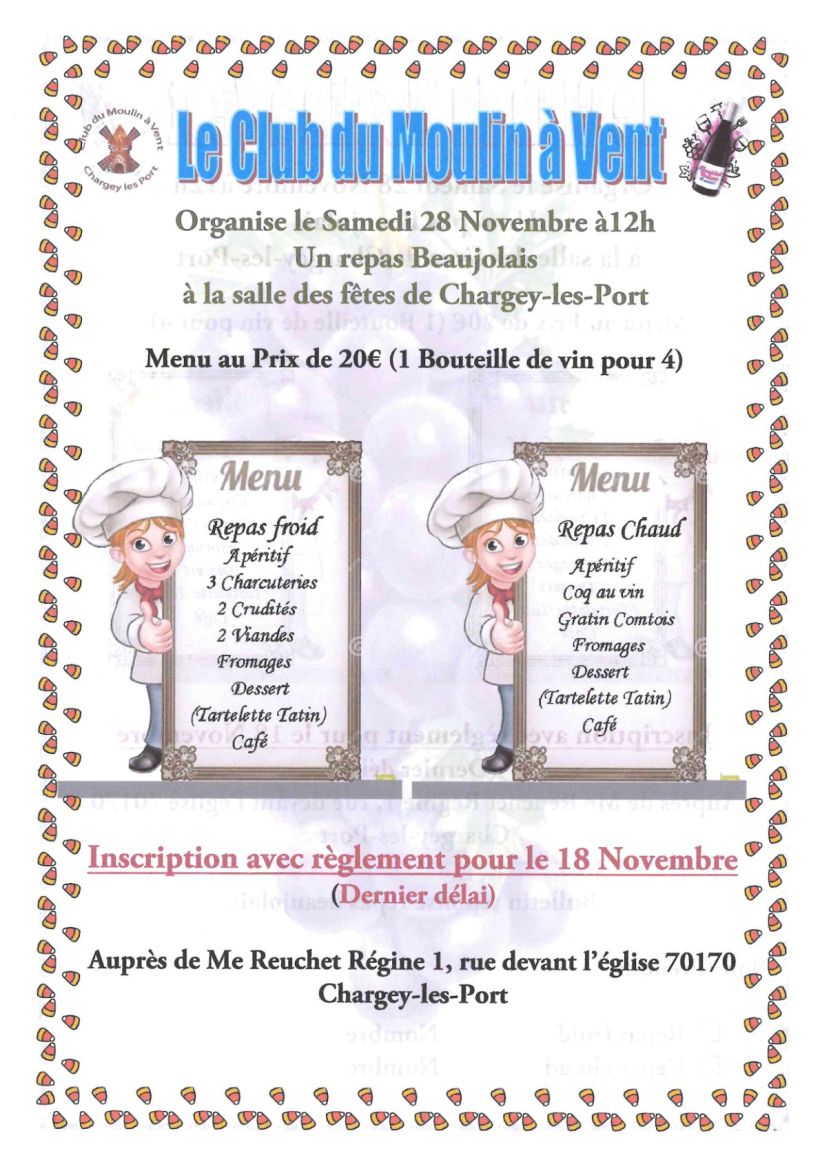 Repas Beaujolais
