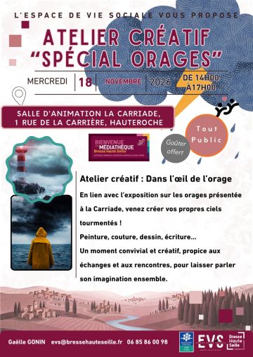 Atelier créatif : Dans l'oeil de l'orage